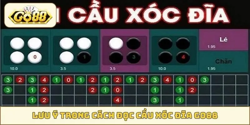 Lưu ý trong cách đọc cầu xóc đĩa GO88